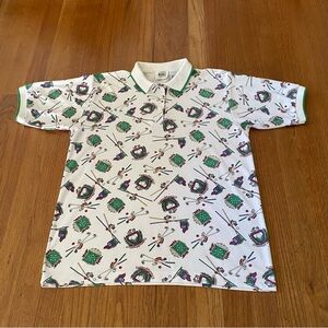 Jason Maxwell White Polo Golf Print